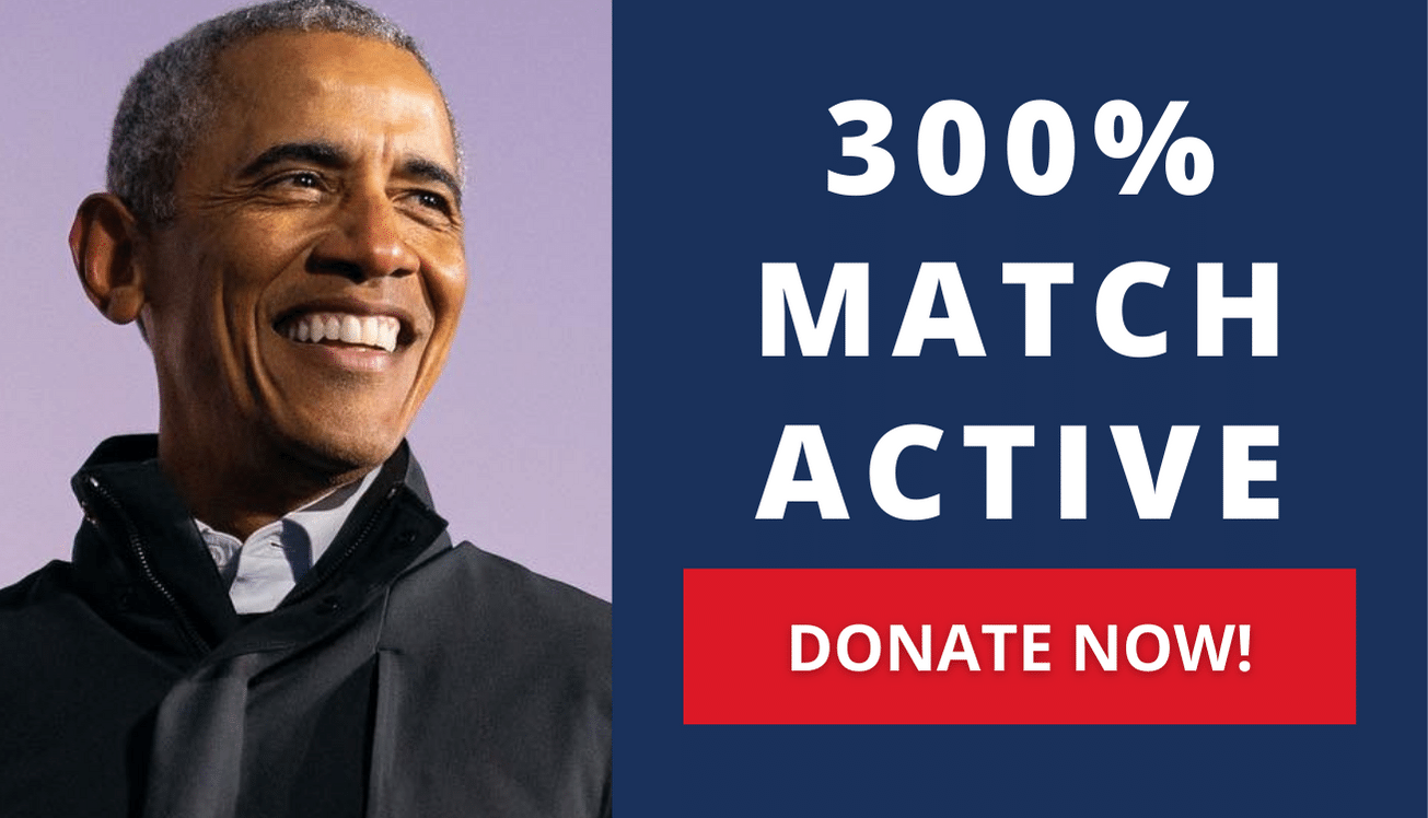 300% MATCH UNLOCKED. Help Joe Biden Win! Donate Now! 