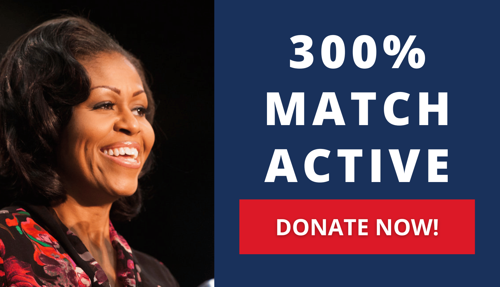 300% MATCH UNLOCKED. Help Joe Biden Win! Donate Now! 