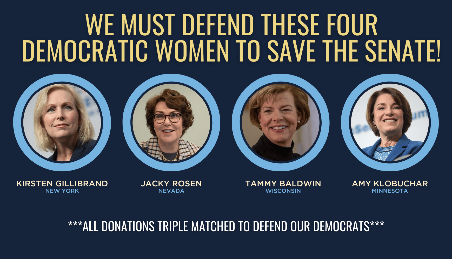 We must defend these four Democratic women in the Senate!