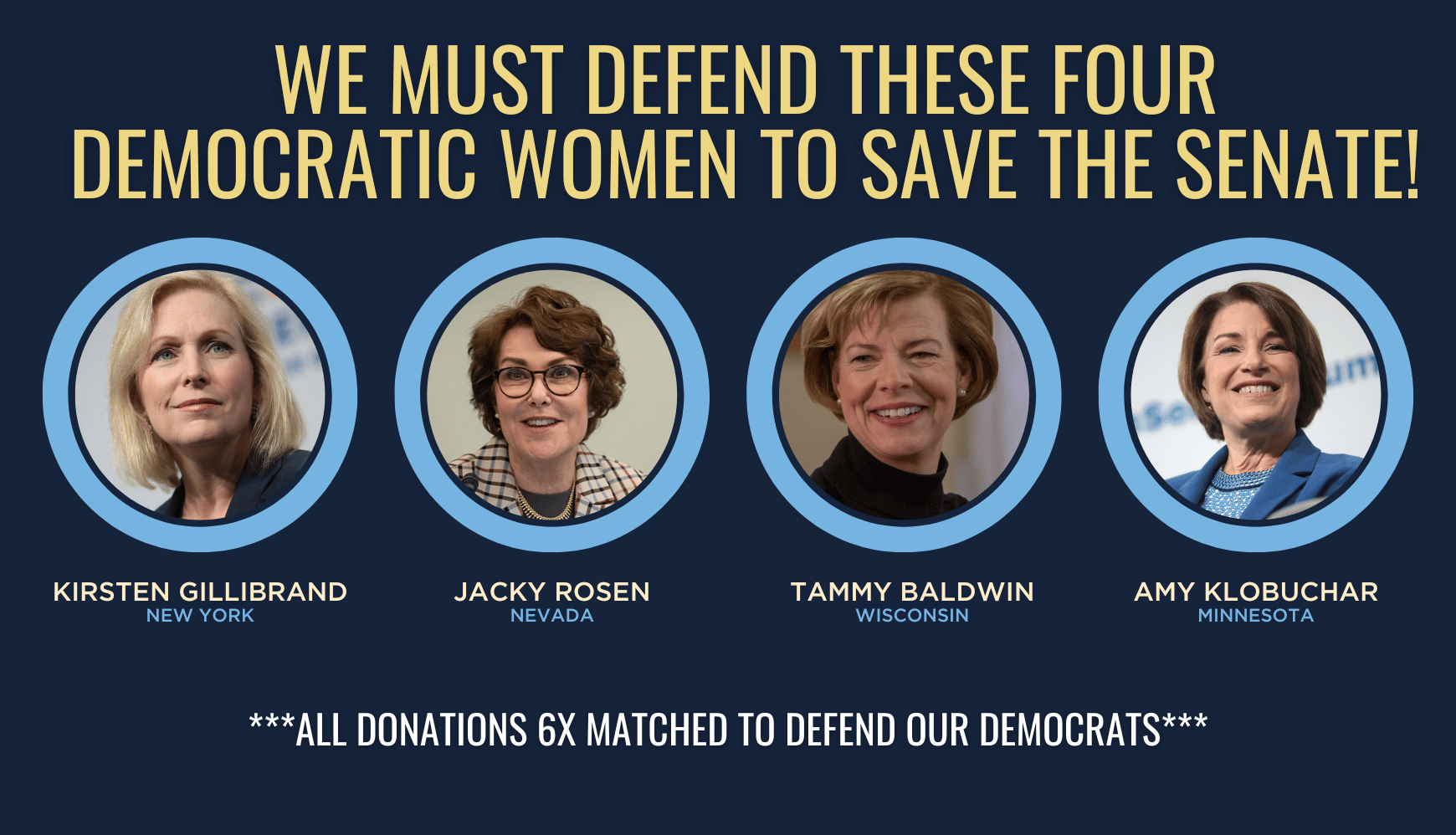 We must defend these four Democratic women in the Senate!