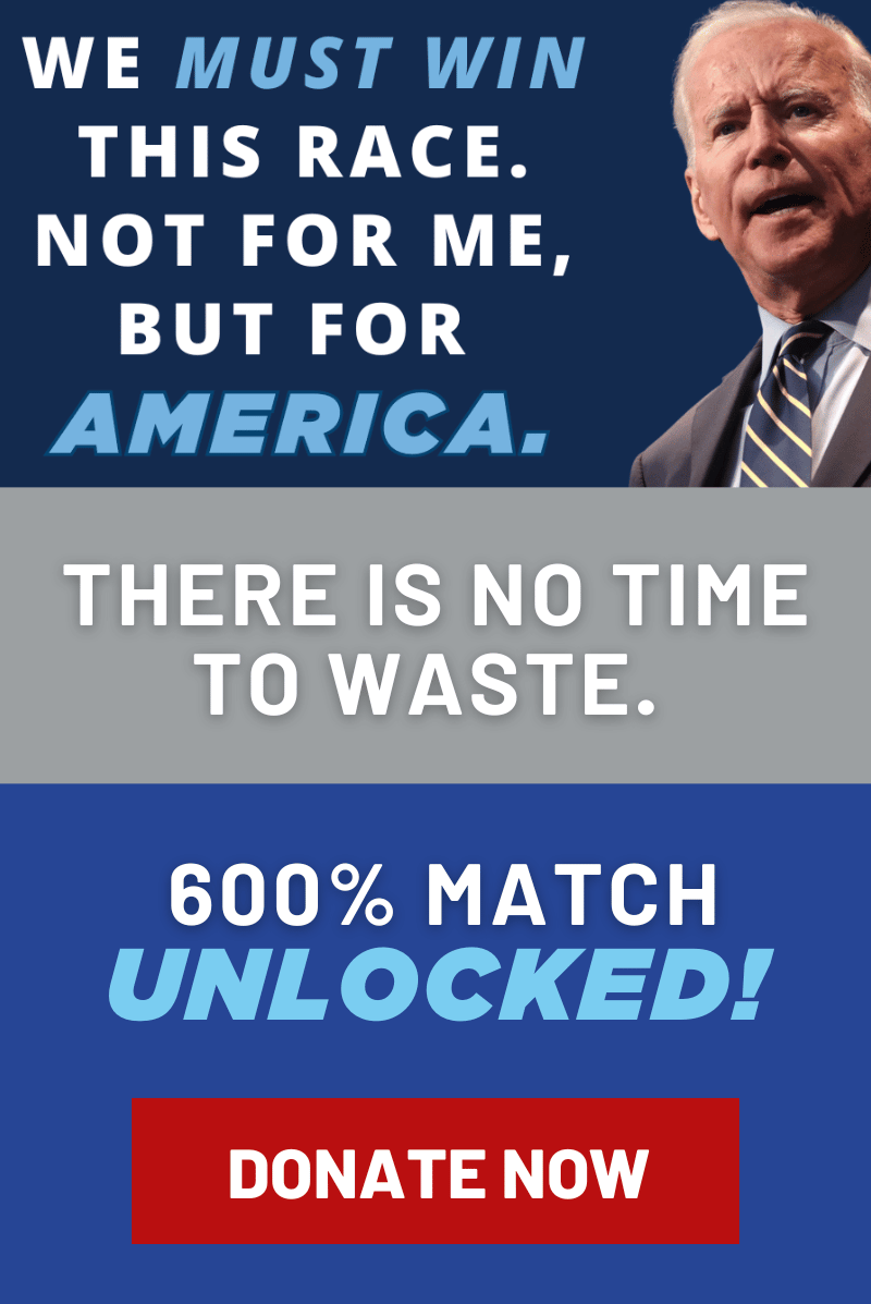 There is no time to waste. 600% MATCH UNLOCKED. Donate now!